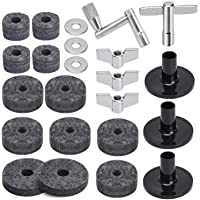 Facmogu 23 piezas de accesorios de repuesto para platillos de platillo- almohadillas de fieltro para platillos de tambor…
